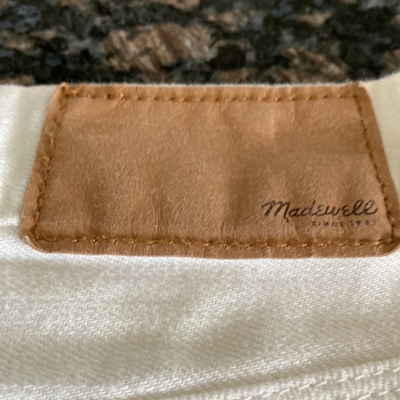 MADEWELL WHITE DENIM SHORTS SIZE 27 - Picture 3 of 7